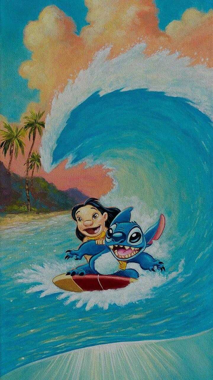 Lilo y Stitch, disney, disney, HD phone wallpaper