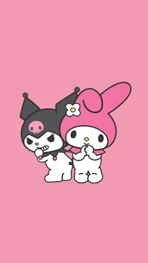 Kuromi And Melody Wallpaper | WhatsPaper