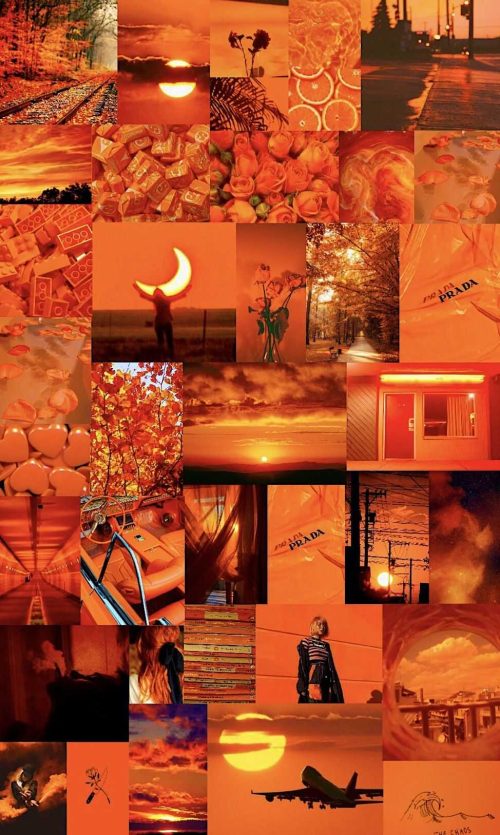 Desktop Orange Aesthetic Wallpaper | WhatsPaper