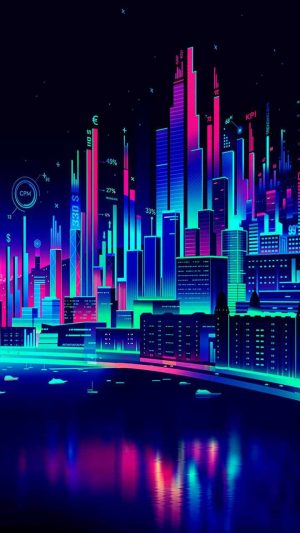 4K Neon City Wallpaper | WhatsPaper