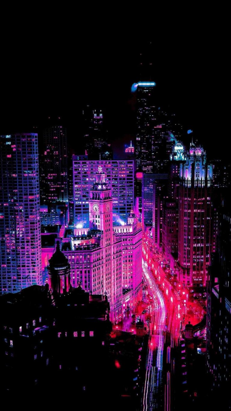 Neon City Wallpaper | WhatsPaper