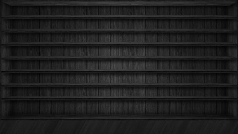 Desktop Black With Shelves Wallpaper | WhatsPaper