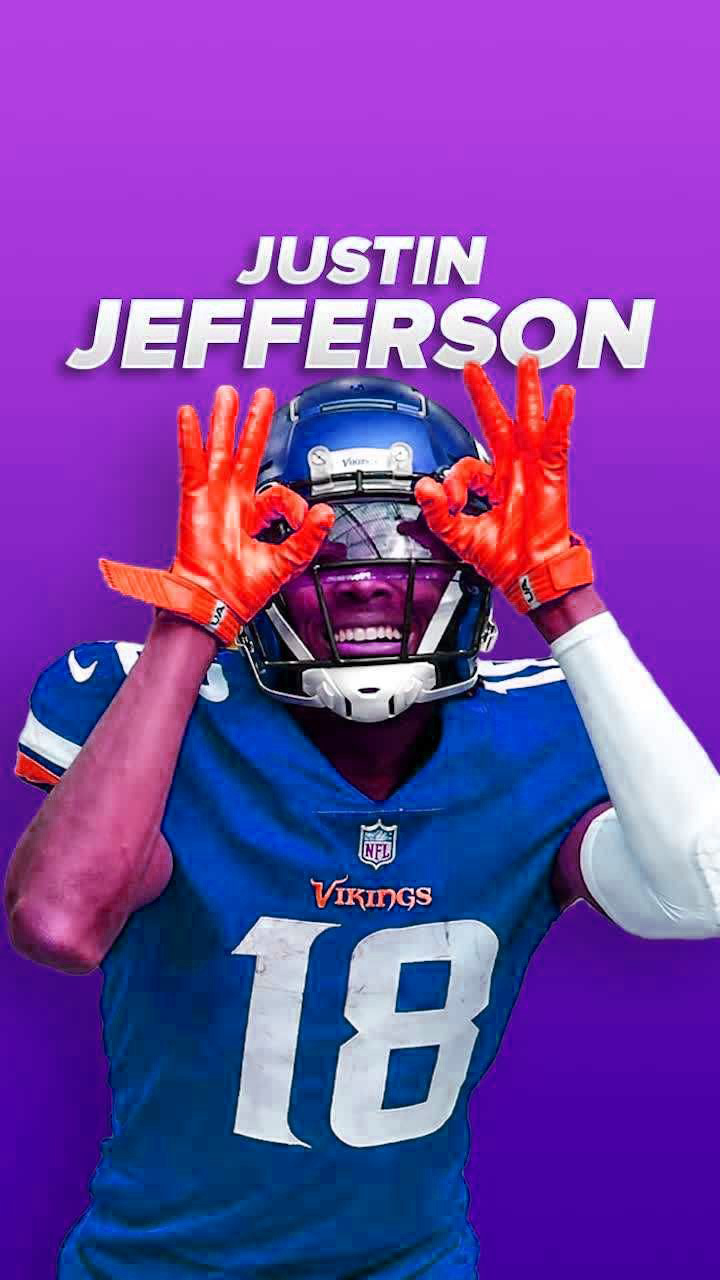 Justin Jefferson, justin jefferson, vikings, HD phone wallpaper