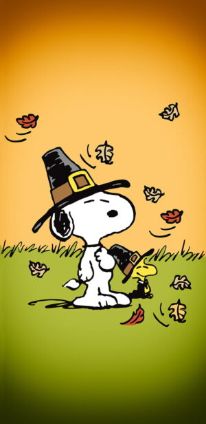 4K Snoopy Thanksgiving Wallpaper