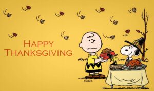 Desktop Snoopy Thanksgiving Wallpaper