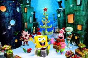 Desktop SpongeBob Christmas Wallpaper